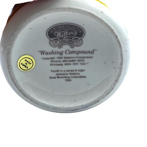 Vtg 1992 Watkins Heritage Collection Washing Compound Coffee Cup Mug 4.5” - Picture 5 of 8